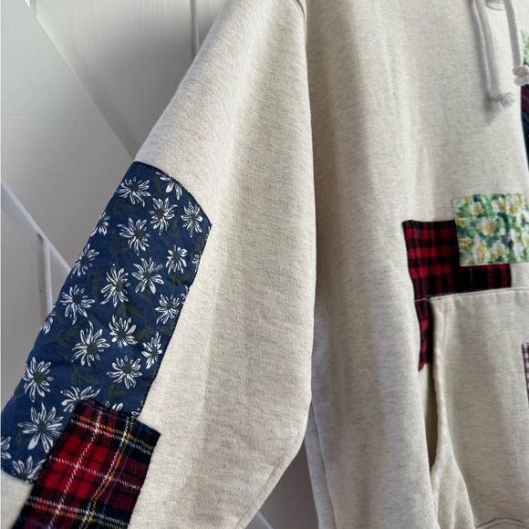 Teddy Fresh Patchwork Hoodie Sweatshirt - Picture 3 of 5